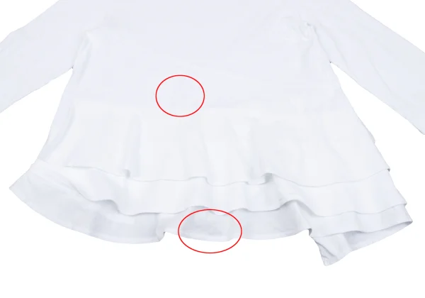 tricot COMME des GARCONS Cotton Switching Tiered Round Collar T-shirt K-163302_007