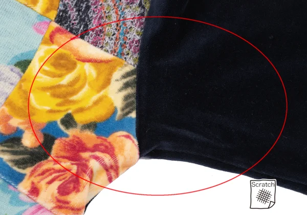 tricot COMME des GARCONS Floral Patchwork Velour Top K-163303_004