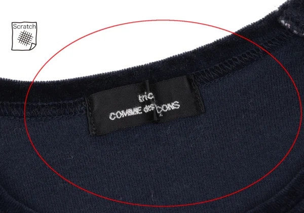 tricot COMME des GARCONS Floral Patchwork Velour Top K-163303_007