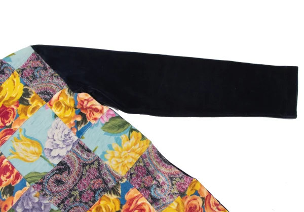 tricot COMME des GARCONS Floral Patchwork Velour Top K-163303_008