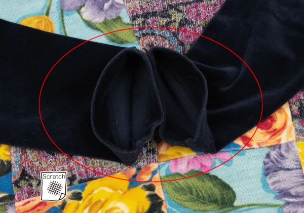 tricot COMME des GARCONS Floral Patchwork Velour Top K-163303_010