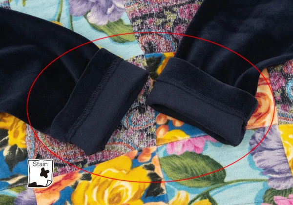 tricot COMME des GARCONS Floral Patchwork Velour Top K-163303_011