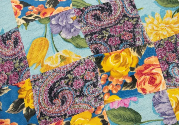 tricot COMME des GARCONS Floral Patchwork Velour Top K-163303_013