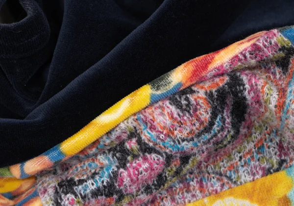 tricot COMME des GARCONS Floral Patchwork Velour Top K-163303_016