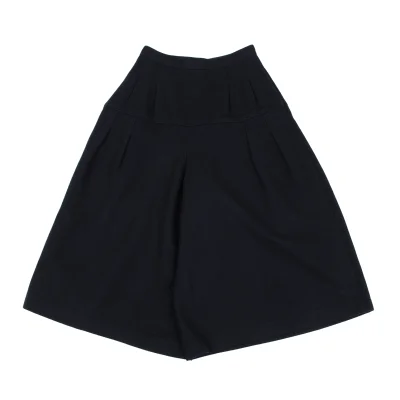 tricot COMME des GARCONS Wool Blend Tuck Design Cropped Wide Pants