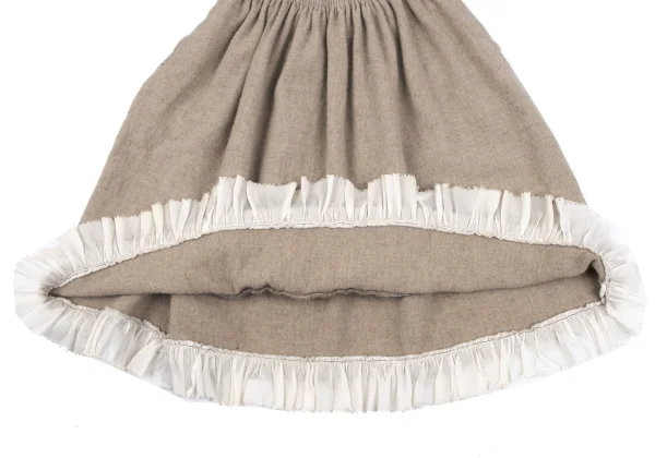 tricot COMME des GARCONS Fulling Wool Ruffle Skirt  K-163306_010