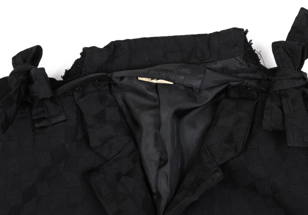 COMME des GARCONS Poly Geometric Jacquard Cutting Neck Jacket K-163307_004