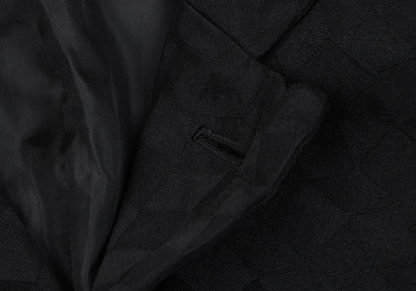 COMME des GARCONS Poly Geometric Jacquard Cutting Neck Jacket K-163307_005