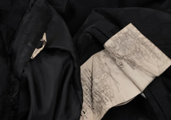 COMME des GARCONS Poly Geometric Jacquard Cutting Neck Jacket K-163307_020