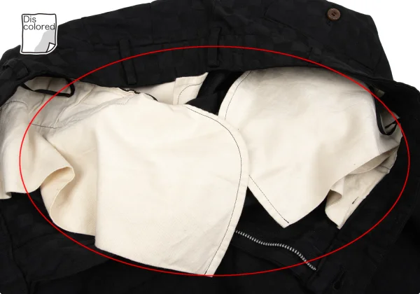 COMME des GARCONS Poly Geometric Jacquard Two Tuck Wide Shorts K-163308_008