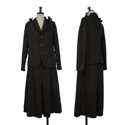 COMME des GARCONS Poly Geometric Jacquard Jacket & Shorts