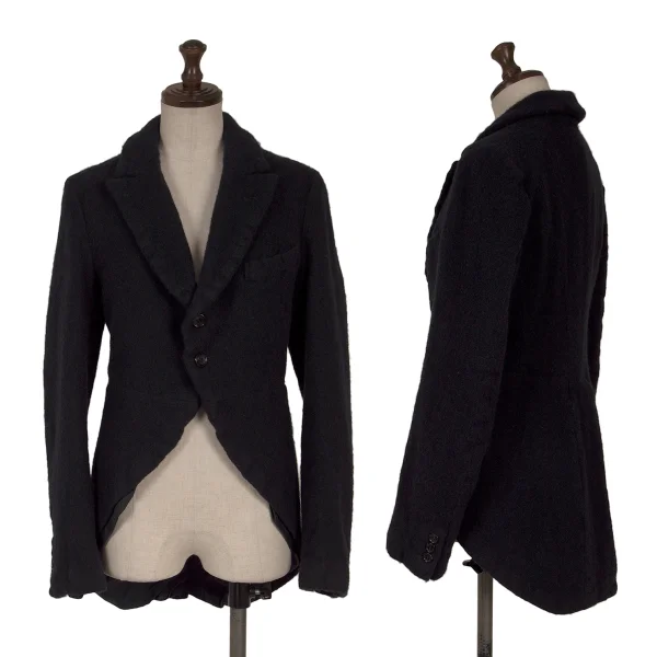 COMME des GARCONS Wool 2B Swallowtail Jacket Navy S K-163310_001