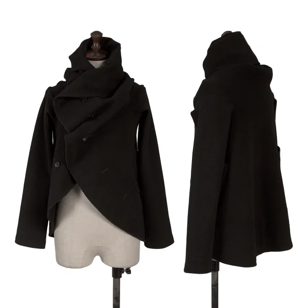 COMME des GARCONS Wool Deformation Design Stretch Jacket Black S K-163311_001