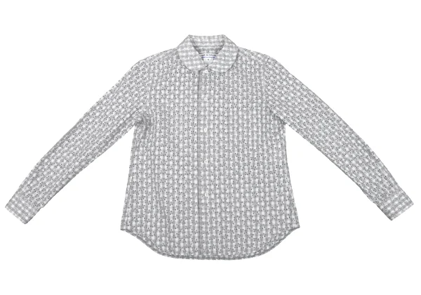 COMME des GARCONS COMME des GARCONS Cutting Cotton Check Shirt K-163312_002