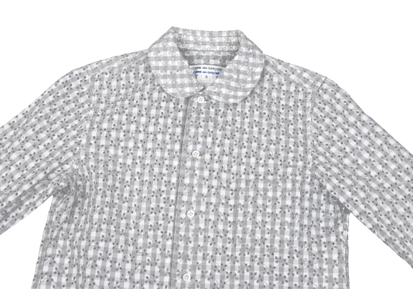 COMME des GARCONS COMME des GARCONS Cutting Cotton Check Shirt K-163312_003