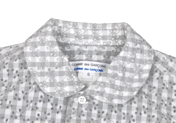 COMME des GARCONS COMME des GARCONS Cutting Cotton Check Shirt K-163312_004