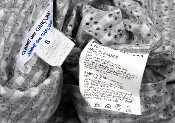 COMME des GARCONS COMME des GARCONS Cutting Cotton Check Shirt K-163312_016