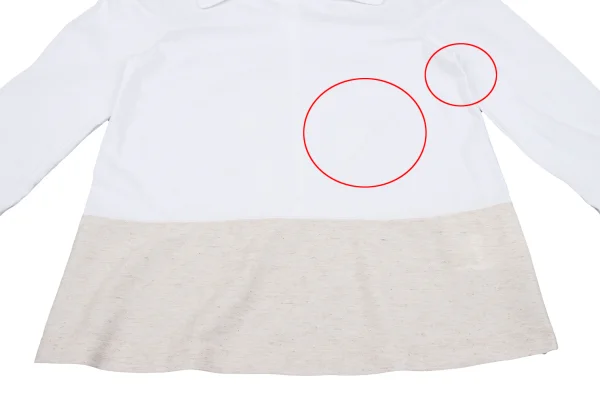 COMME des GARCONS Cotton Hem Design Square Neck T-shirt K-163314_008