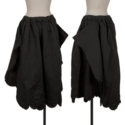COMME des GARCONS Round Hem Square Silhouette Poly Skirt