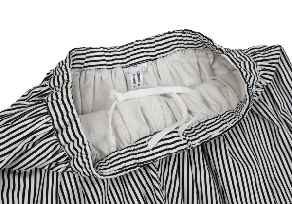 COMME des GARCONS Cotton Stripe Wide Dropped Crotch Pants K-163320_004