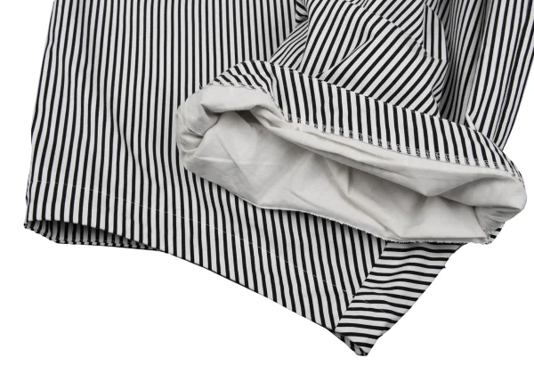 COMME des GARCONS Cotton Stripe Wide Dropped Crotch Pants K-163320_006