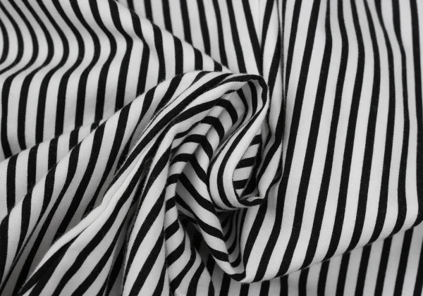 COMME des GARCONS Cotton Stripe Wide Dropped Crotch Pants K-163320_009