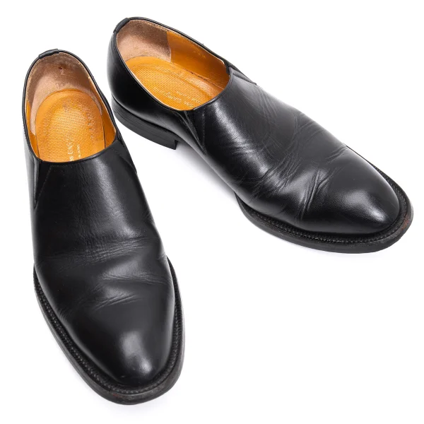 COMME des GARCONS Leather Slip-on Shoes Black US About 6.5 K-163326_001