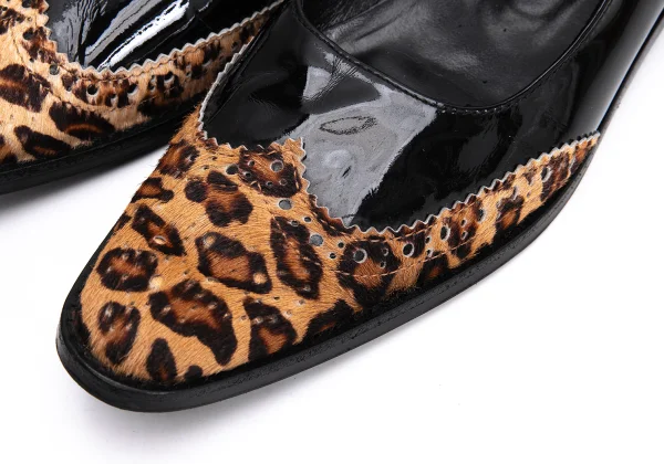 tricot COMME des GARCONS Leopard Unborn Calf Leather Pumps K-163327_003