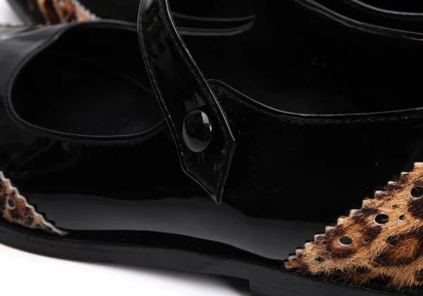 tricot COMME des GARCONS Leopard Unborn Calf Leather Pumps K-163327_005