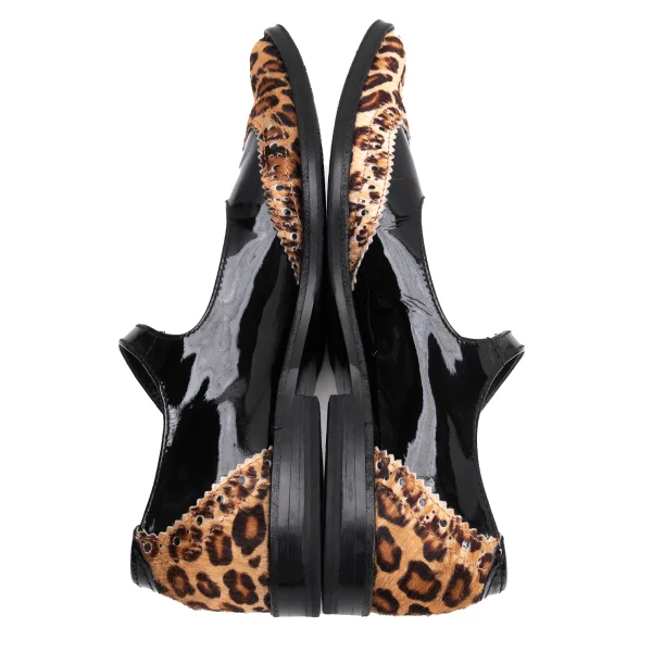 tricot COMME des GARCONS Leopard Unborn Calf Leather Pumps K-163327_010