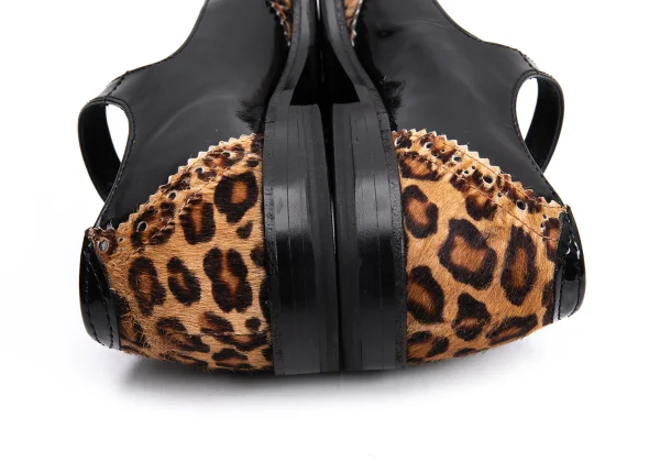 tricot COMME des GARCONS Leopard Unborn Calf Leather Pumps K-163327_011