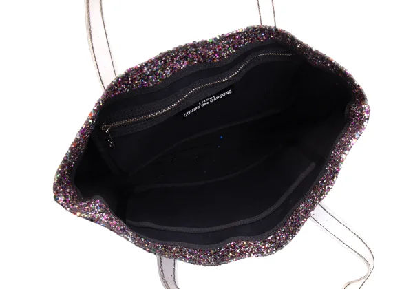 tricot COMME des GARCONS Glitter PVC Tote Bag K-163329_008