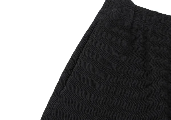 ISSEY MIYAKE Stripe Pleated Trapezoid Skirt K-163331_004