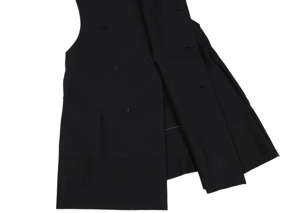 ISSEY MIYAKE Stripe Weave Sleeveless Jacket & Pants K-163335_009