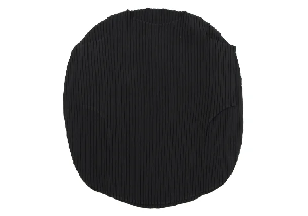 イッセイミヤケISSEY MIYAKE サークルデザインプリーツトップス 黒2 K-163336_002