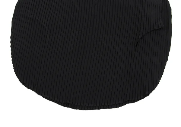 イッセイミヤケISSEY MIYAKE サークルデザインプリーツトップス 黒2 K-163336_006