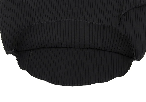 イッセイミヤケISSEY MIYAKE サークルデザインプリーツトップス 黒2 K-163336_007