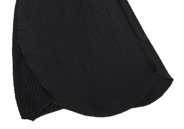 イッセイミヤケISSEY MIYAKE サークルデザインプリーツスカート 黒2 K-163337_005