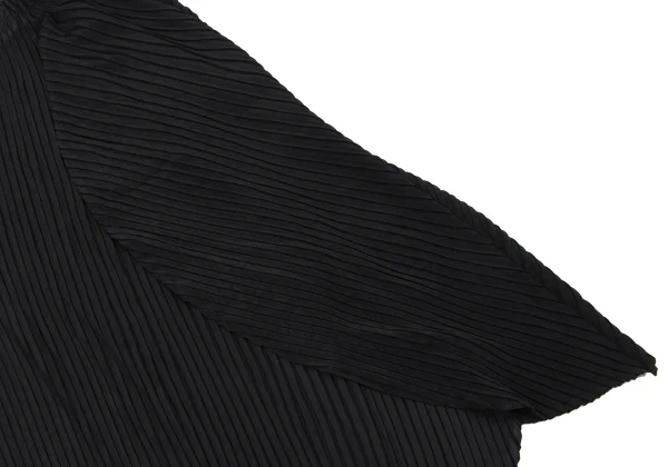 イッセイミヤケISSEY MIYAKE サークルデザインプリーツスカート 黒2 K-163337_009