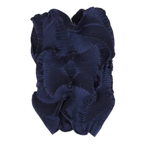 ISSEY MIYAKE 3D Steam Stretch Pleats Asymmetrical Panel Top & Skirt K-163341_009