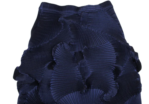 ISSEY MIYAKE 3D Steam Stretch Pleats Asymmetrical Panel Top & Skirt K-163341_012