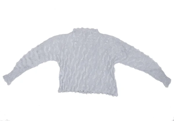 ISSEY MIYAKE Diagonal Pile Sheer Pleated Zip Blouson K-163347_011