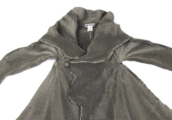 ISSEY MIYAKE 3D Steam Stretch Wave Coat K-163350_003