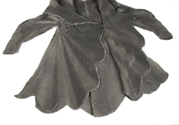 ISSEY MIYAKE 3D Steam Stretch Wave Coat K-163350_009