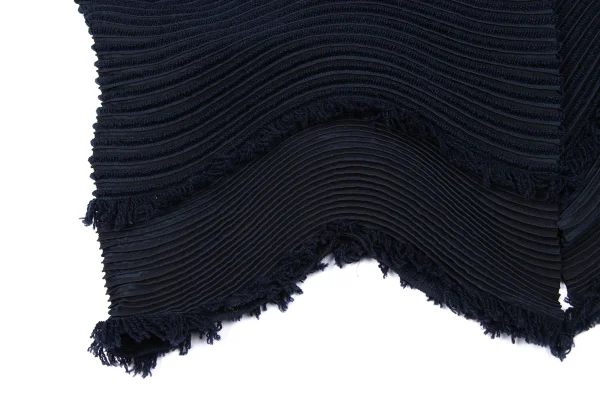 ISSEY MIYAKE 3D Steam Stretch Pleats Switching Wave Jacket K-163351_008