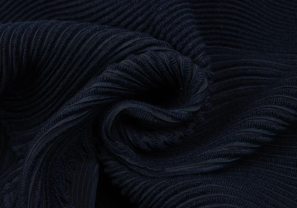 ISSEY MIYAKE 3D Steam Stretch Pleats Switching Wave Jacket K-163351_012