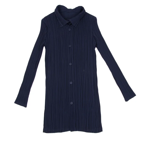 ISSEY MIYAKE Open Collar Pleated Jacket K-163352_002