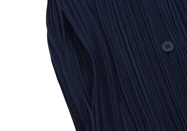 ISSEY MIYAKE Open Collar Pleated Jacket K-163352_009