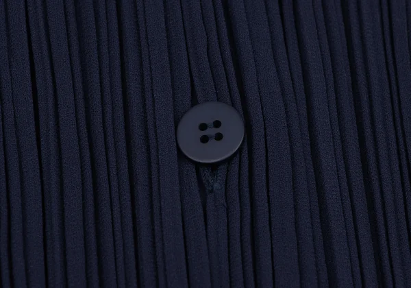 ISSEY MIYAKE Open Collar Pleated Jacket K-163352_010