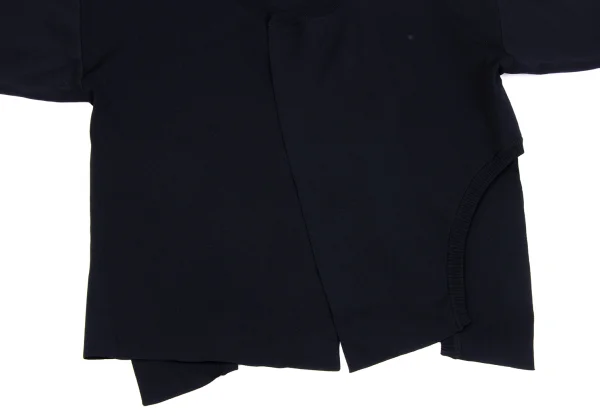 ISSEY MIYAKE Ribbed Round Hem Stretch Buttonless Cardigan K-163357_007